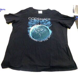 Godsmack 2023 Tour T-Shirt XXL Black 100% Cotton Lighting Up The Sky With Specia
